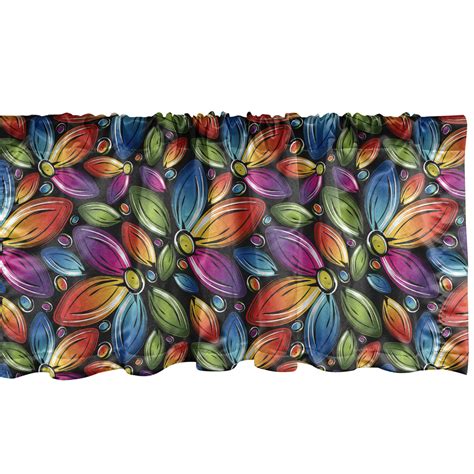 Check spelling or type a new query. Floral Window Valance, Colorful Flowers with Half Petals ...