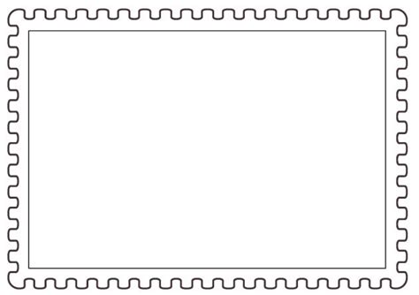 Stamp Template For Letter Writing Postage Stamp Design Stamp
