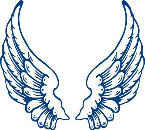 Download Hd Bbb Angel Wings Clip Art Angel Wings Vector Png