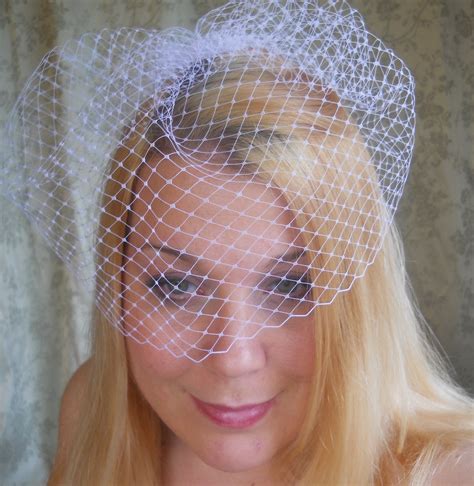Basic Nine Inch Bird Cage Bridal Veil Blusher Veil Vintage Style On Luulla