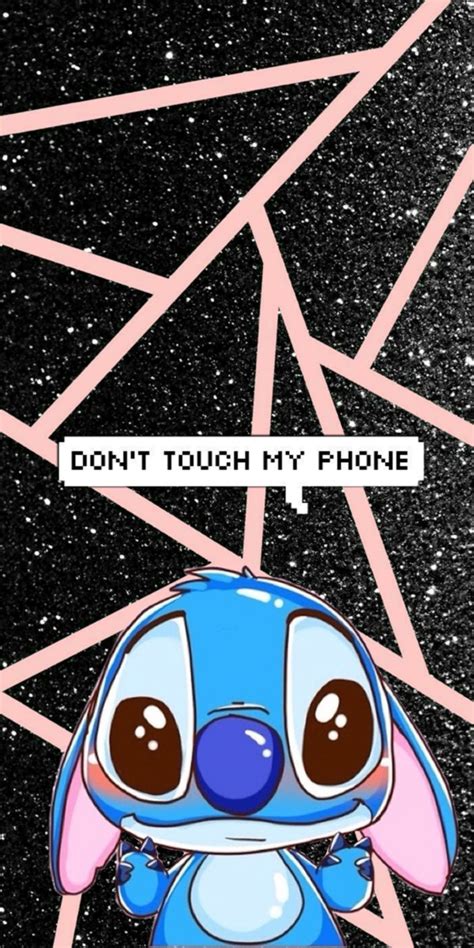 Stitch Wallpaper Iphone Dont Touch My Phone - Jagodooowa