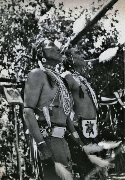 Two Northern Arapaho Men Participating In The Annual Crow Sundance