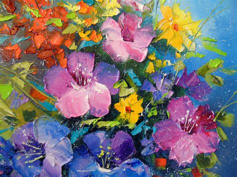 Flowers Summer Paintings By Olha Darchuk