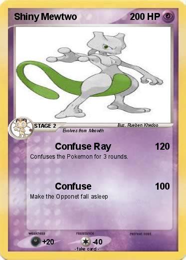 Check spelling or type a new query. Pokémon Shiny Mewtwo 60 60 - Confuse Ray - My Pokemon Card