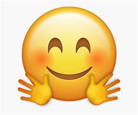 Hugging Emoji Download Iphone Emojis Hug Emoji Png Transparent Png