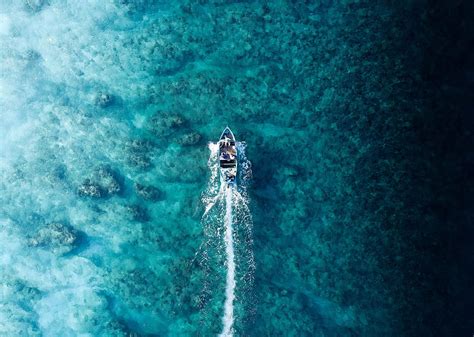 Boat Holiday Blue Sea Aerial View Hd Wallpaper Pxfuel