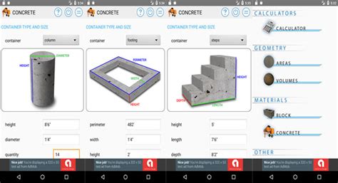Concrete Calculator App For Android Download Concrete Calculator