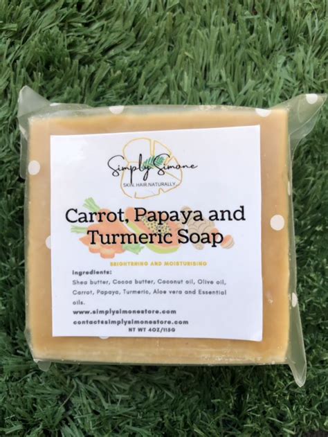 Carrot Papaya And Turmeric Soap G Simply Simone