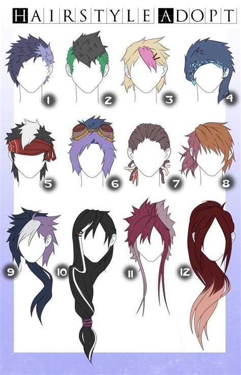 Hairstyle Adopts With Color Male 2 Open By X3misteryyuyux3 On