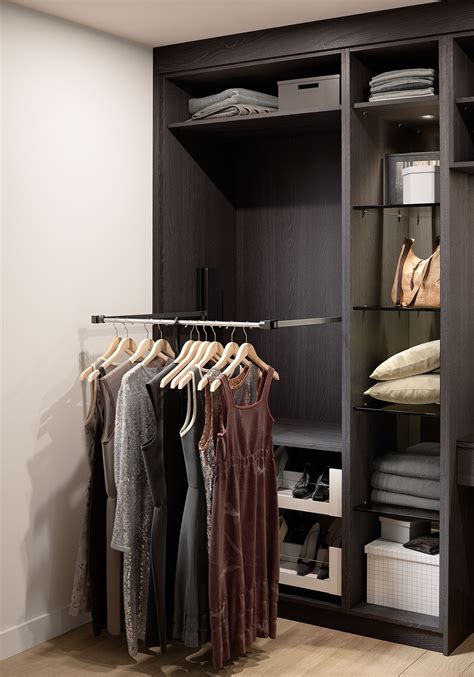 Soulong clothing rail wardrobe hanging rail, diy clothes wardrobe hangar household accessories, 60kg load per crossbar (2 poles 2 bars) 4.3 out of 5 stars 56 £32.99 £ 32. Bedroom wardrobe storage ideas - hanging rail which comes ...