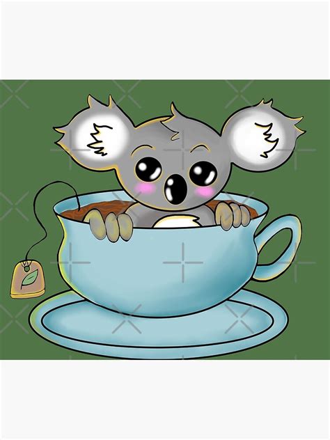 Quality Koala Tea Poster By Rockerkittie56 Redbubble