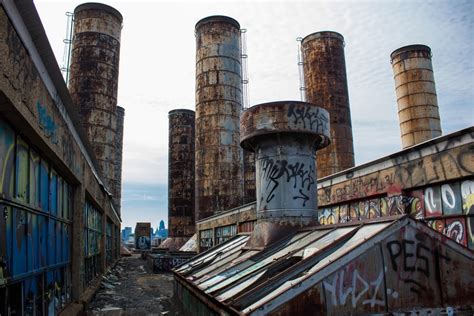 Roof Of Abandoned Power Plant In Philadelphia Pa Oc 5184x3456