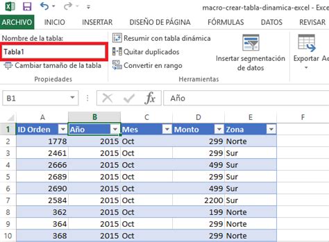 Macro Para Crear Una Tabla Dinámica En Excel • Excel Total