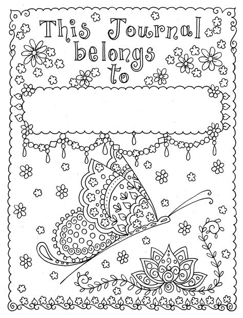 Journaling Coloring Pages Coloring Pages