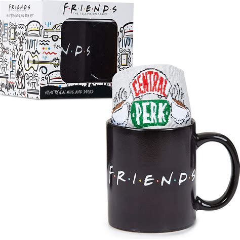 Friends Coffee Mug And Central Perk Novelty Socks T Set With Heat