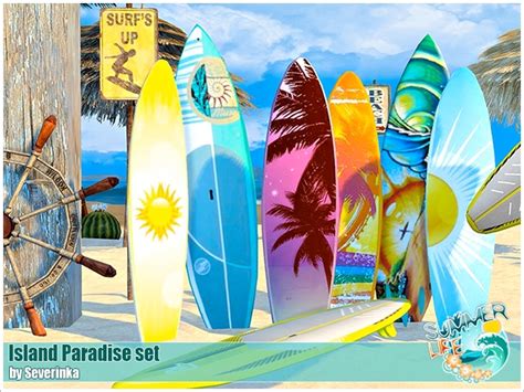 Sims 4 Ccs The Best Island Paradise Set By Severinka