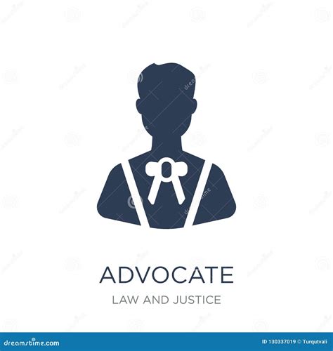 Advocate Icon Trendy Advocate Logo Concept On White Background Cartoon