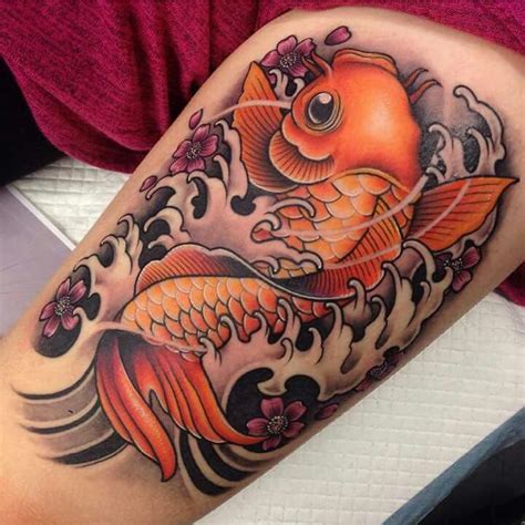 As a trope, the presence of an inmon on a character's body signifies that the character is incredibly lewd and erotic, sexually powerful, or. Gold fish.... | Coy fish tattoos, Arm tattoos koi fish, Koi tattoo design