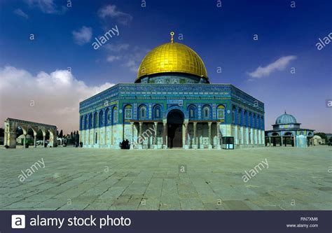 Dome Of The Rock Islamic Mosque Temple Mount Jerusalem Israel Middle