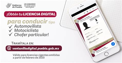 Gobierno De Puebla Pone En Marcha Expedici N De Licencia Digital De Conducir