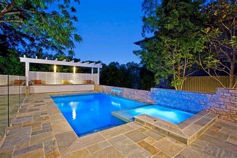 Cooparoo Pelham St Contemporary Swimming Pool And Hot Tub