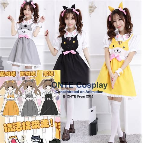 New Arrive Neko Atsume Dress Anime Cat Backyard Cosplay