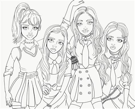 63 Kpop Blackpink Coloring Pages Gabriel Romero Adriano