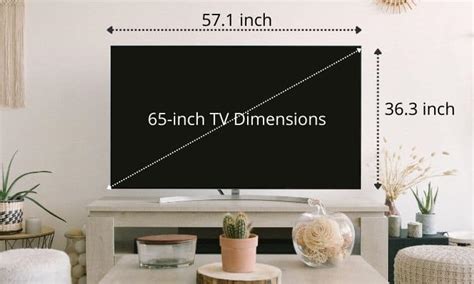 65 Inch Tv Dimensions Guide For All Brands Mm Cm Inches Andfeet