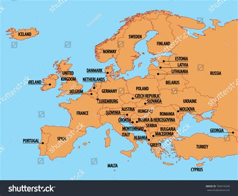 Printable Europe Map With Countries