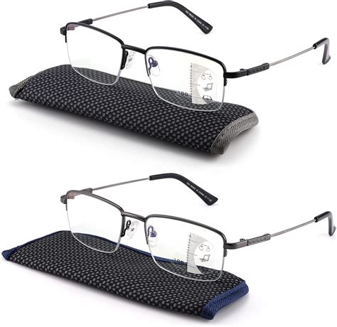 buy feivsn progressive multifocus reading glasses blue light blocking multifocal readers for