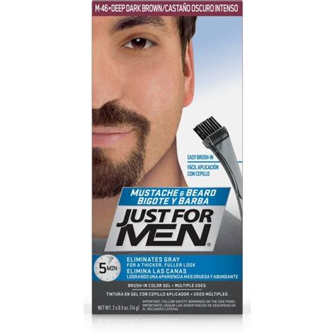 Just as not every man looks as dashing as yul brynner or pitbull with a shaved head, not every man benefits from a beard. Just For Men Mustache & Beard, Deep Dark Brown - Walmart ...