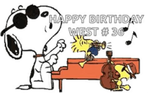 Happy Birthday Snoopy Gif Happybirthday Snoopy Peanuts Discover Images