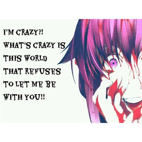 1 appearance 2 description 3 personality 4 reputation 5 routine 6 topics 6.1 negative 6.2 positive 6.3 neutral 7 drama club 8 relationships 8.1 senpai 8.2 megami saikou 8.3 osana and hanako 8.4 muja and mida 8.5 oka ruto 8.6 osoro shidesu 8.7 suitor 8.8 kokona haruka 9 trivia 10 quotes 11 illustrations 12 gallery 13 references. yandere quotes - Google Search | Quotes | Pinterest ...