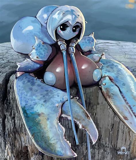 Rule 34 1girls Big Ass Big Breasts Big Butt Blue Lobster Blue Skin Crab Girl Female Only Huge