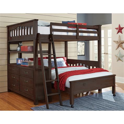 Whether you're looking for beds for a child's room or for a rental property, bunk beds are a great option to make extra room in a bedroom without taking up so much floor space. NE Kids Highlands Full Loft Bed - Bunk Beds & Loft Beds at Hayneedle