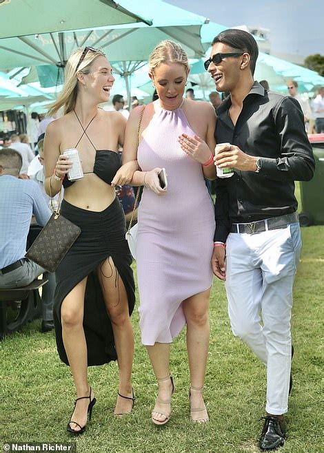 Racegoers Let Their Hair Down At The Magic Millions Classic On The Gold Coast Daily Mail Online