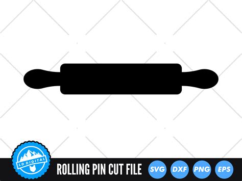 Rolling Pin Svg Baking Utensils Cut File Rolling Pin Cut File By Ld