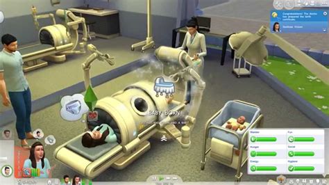 The Sims 4 Get To Work Gameplay 6 Baby Delivery Youtube