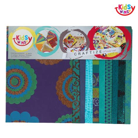 A4 Papers Emerald And Blue Sparkles Kidsy Winsy