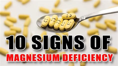 10 signs of magnesium deficiency youtube