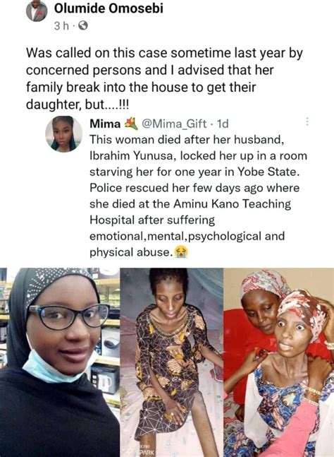 woman detained and starved by husband for a year dies after being rescued yabaleftonline