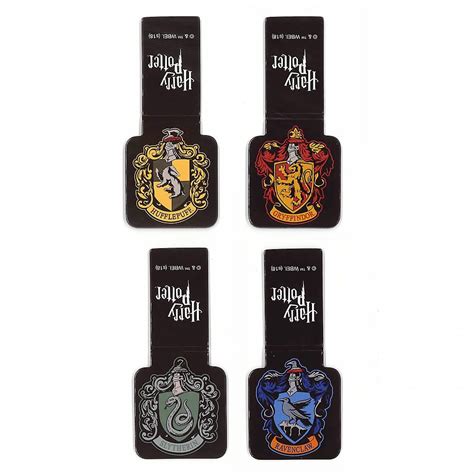 Harry Potter School Crests Magnetic Bookmarks Set Of 4 Harry Potter