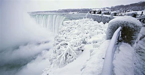 Niagara Falls Frozen Covered In Ice Seen In Stunning Images