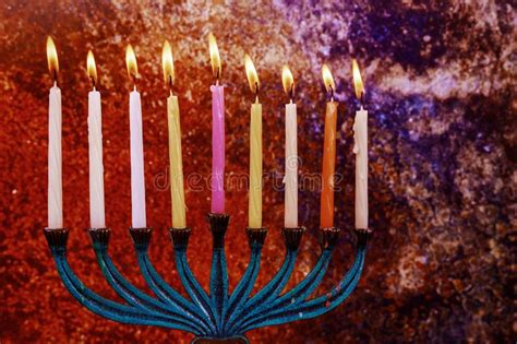 Hanukkah The Jewish Festival Of Lights Stock Photo Image Of Candle