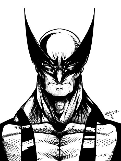 Quick Digital Drawing Of Wolverine I Did During Inktober 2017 Rmarvel