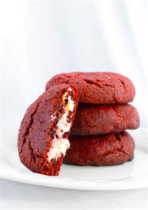 Keto Cream Cheese Stuffed Red Velvet Cookies Mouthwatering Motivation