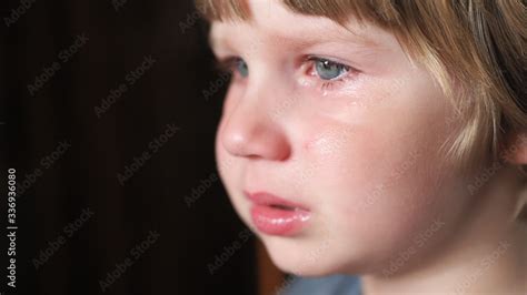 The Little Boy Is Crying And Very Upset The Boy Is Crying From