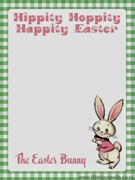 Easter And Free Printable Letter From The Easter Bunny Easter Bunny