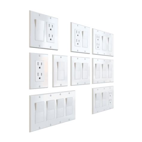 Us Electrical Outlet And Light Switches 3d Model Cgtrader