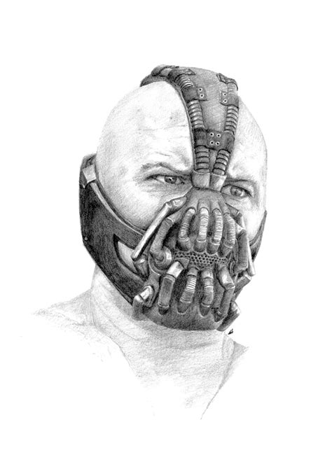 Original Bane Pencil Drawing Etsy Uk